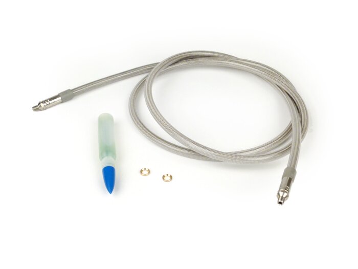 Brake hose -SPIEGLER MODULAR (without fittings)- Vespa, Lambretta - silver - 1200mm