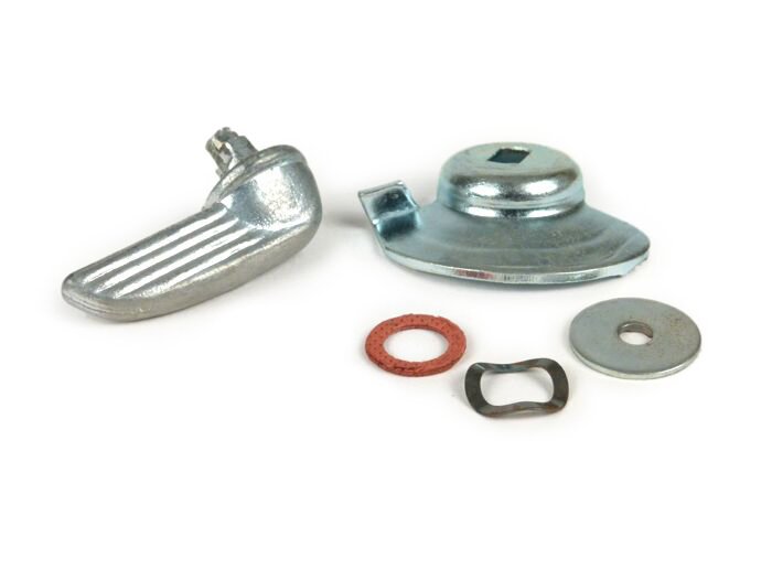 Side panel lever -OEM QUALITY- Vespa V50, V90, SS50, SS90, PV125, ET3 - 1st Series