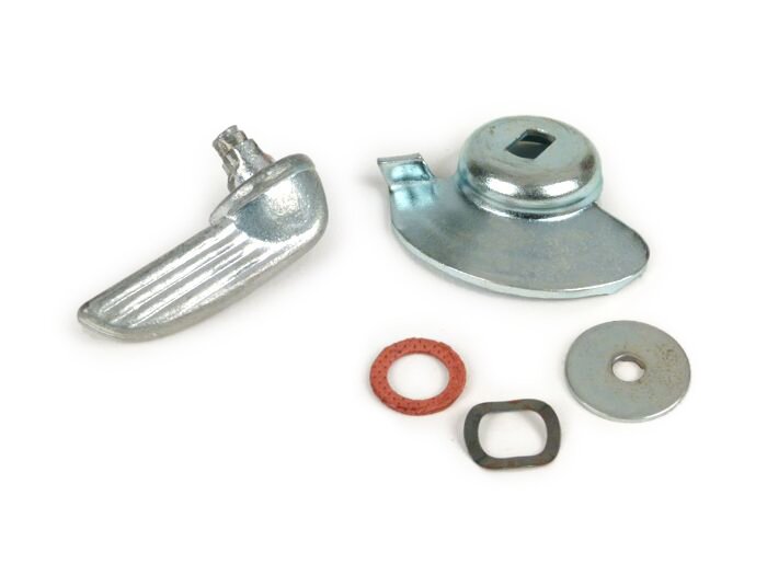 Side panel lever -OEM QUALITY- Vespa V50, V90, SS50, SS90, PV125, ET3 - 1st Series