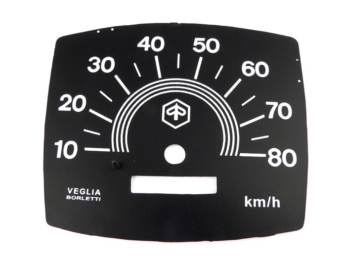 Snelheidsmeter -PIAGGIO- Vespa V50 Speciaal - 80km/h