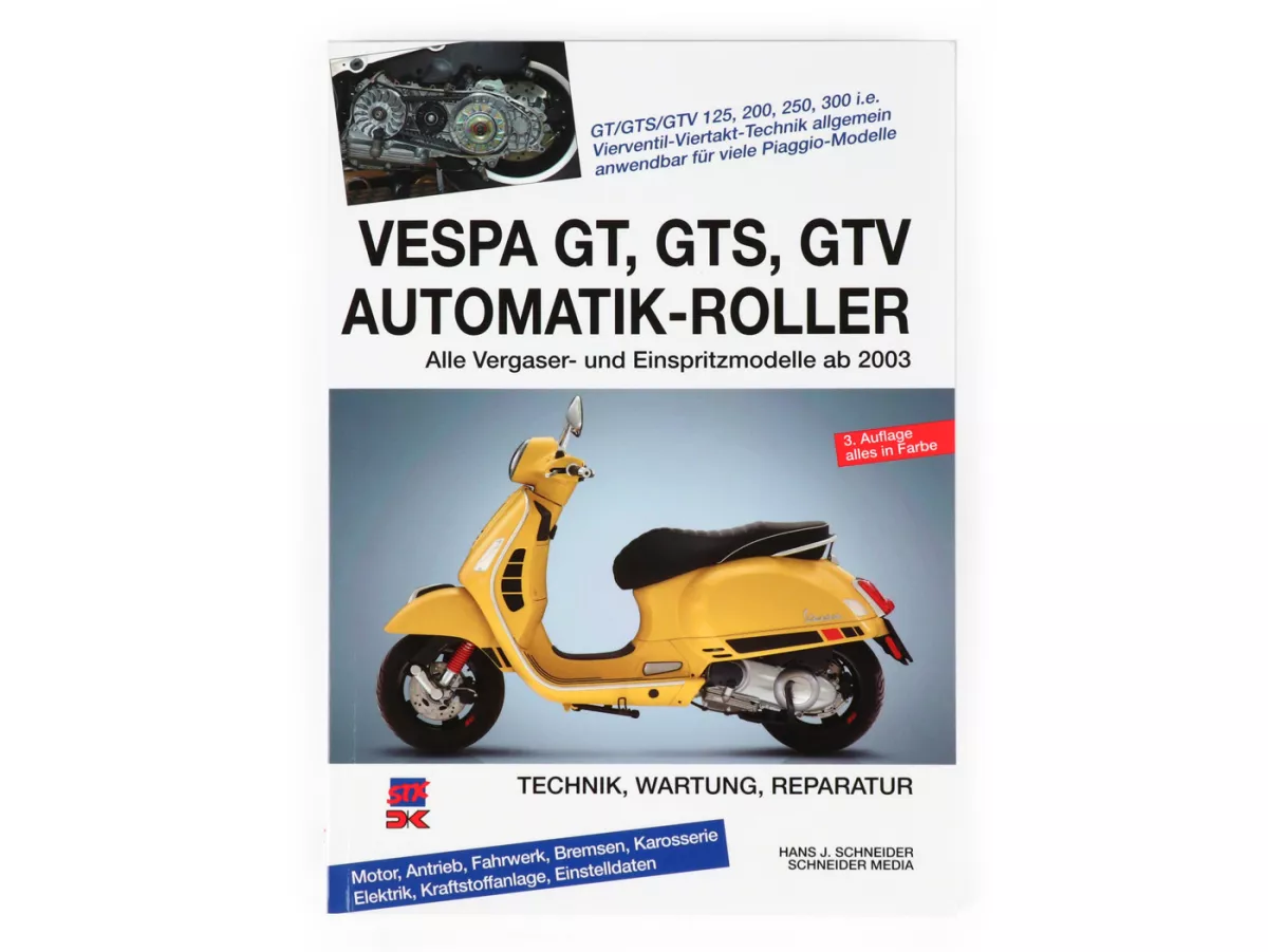 Book -Vespa GT, GTS 125-300, GTV- Technik, Wartung, Reparatur