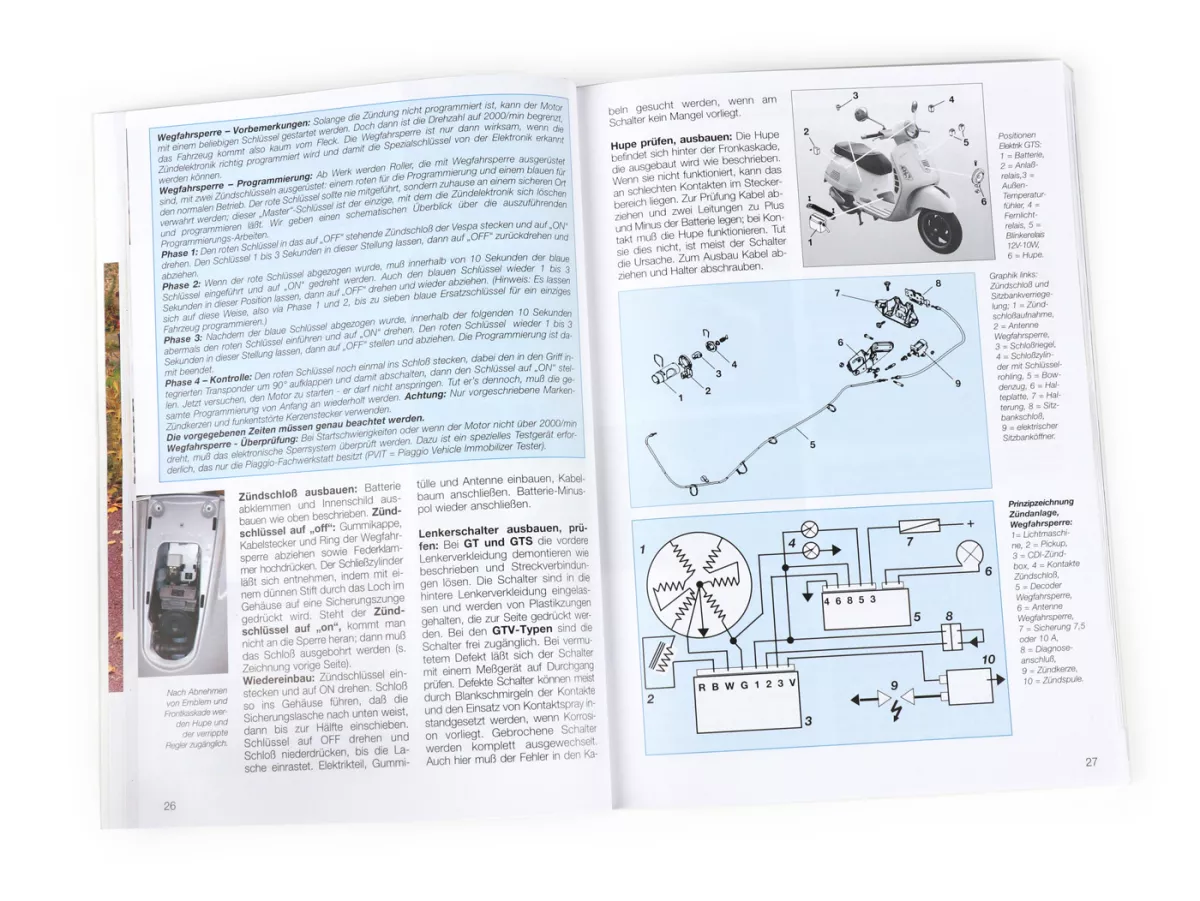 Book -Vespa GT, GTS 125-300, GTV- Technik, Wartung, Reparatur