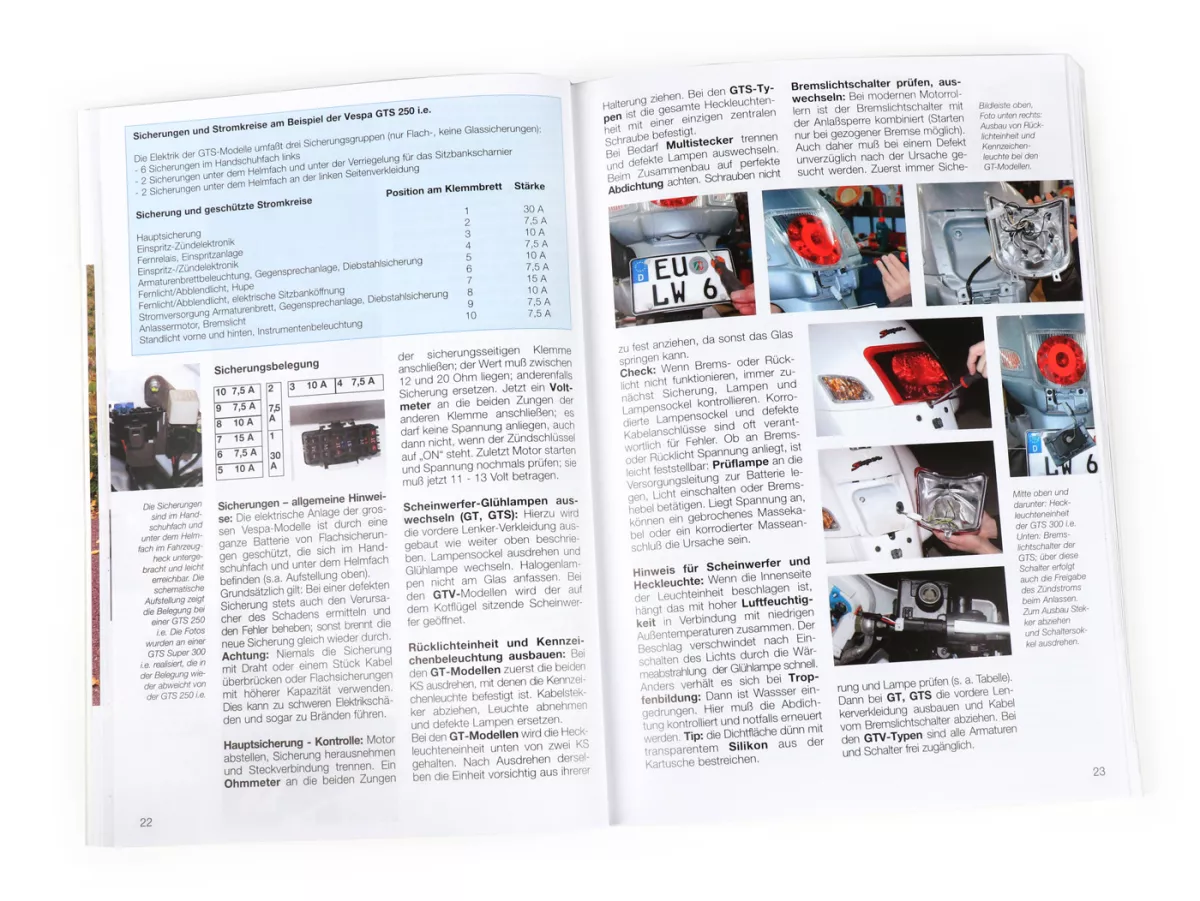 Book -Vespa GT, GTS 125-300, GTV- Technik, Wartung, Reparatur