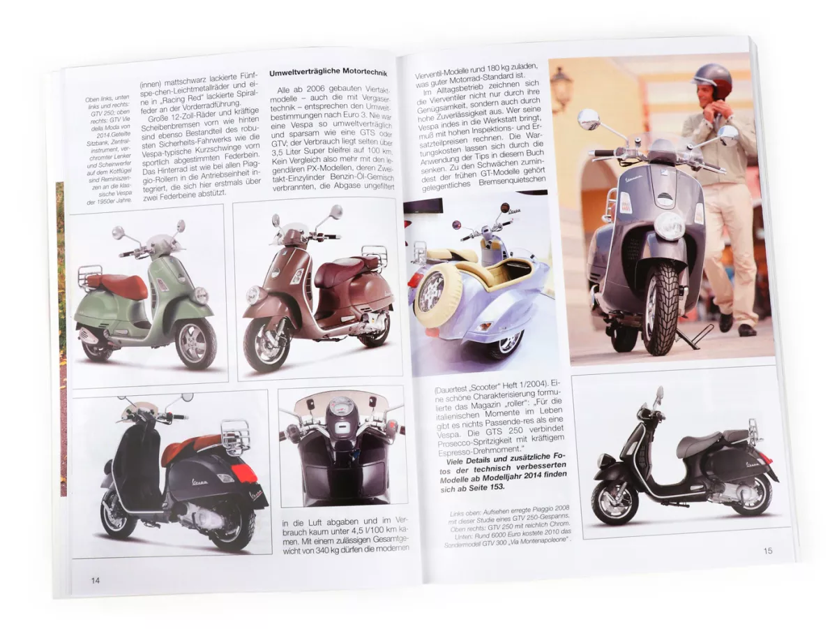 Book -Vespa GT, GTS 125-300, GTV- Technik, Wartung, Reparatur