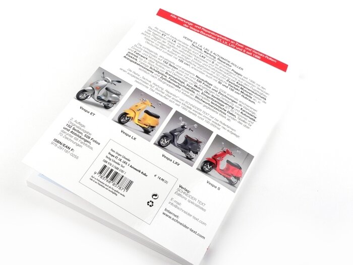 Boek -Reparatie-instructies - Vespa ET, LX, LXV, S