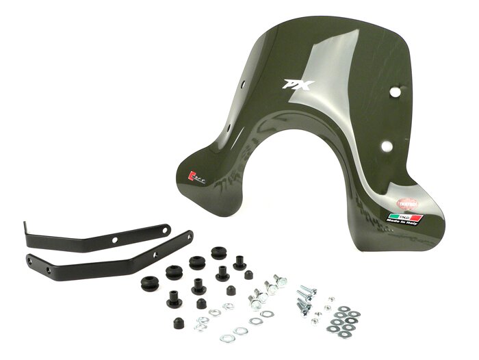 Voorruit -FACO- Vespa PX80, PX125, PX150, PX200 - getint