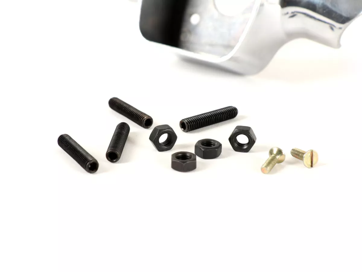 Snelheidsmetersteun -OEM KWALITEIT- Vespa Wideframe V30, VM, VN - Gepolijst aluminium