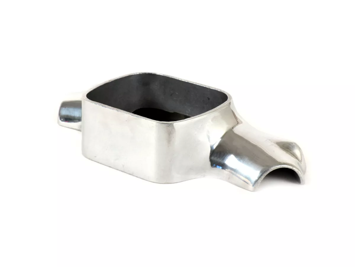 Snelheidsmetersteun -OEM KWALITEIT- Vespa Wideframe V30, VM, VN - Gepolijst aluminium