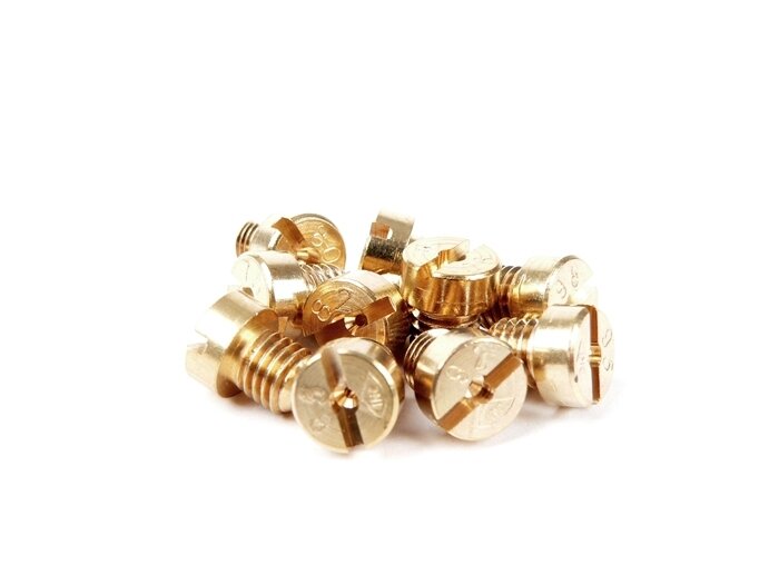 Hoofdsproeier set -DELLORTO (type: 1486) 5mm- (75-98) - (75-78-80-82-85-88-90-92-95 -98)