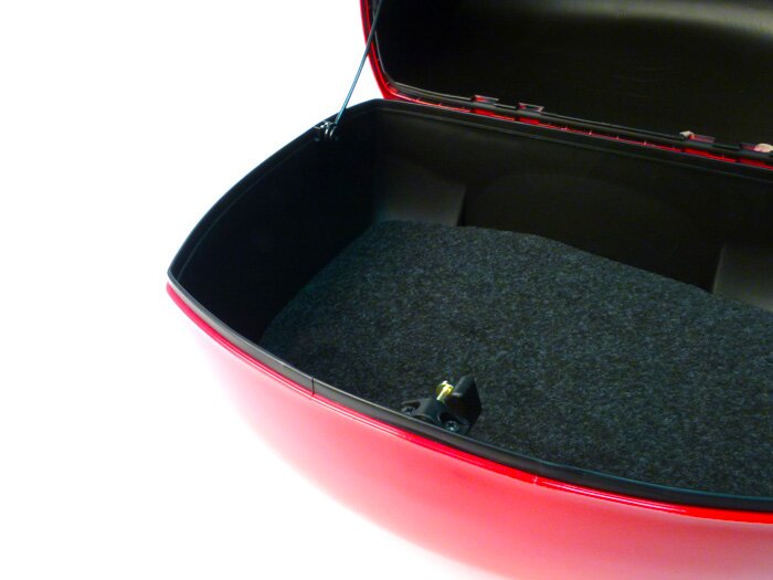 Topcase - PIAGGIO Vespa- 32l, dragon red (894)- Vespa LX, Vespa S, Vespa PX  fits also Vespa Primavera, Sprint, LX, GTS, ET2, ET4
