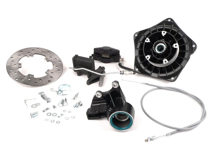 Schijfremset -GRIMECA Classic NT Ø=20mm- Vespa PX (vanaf 1982), T5 125cc, PK XL - semi-hydraulisch - zwart