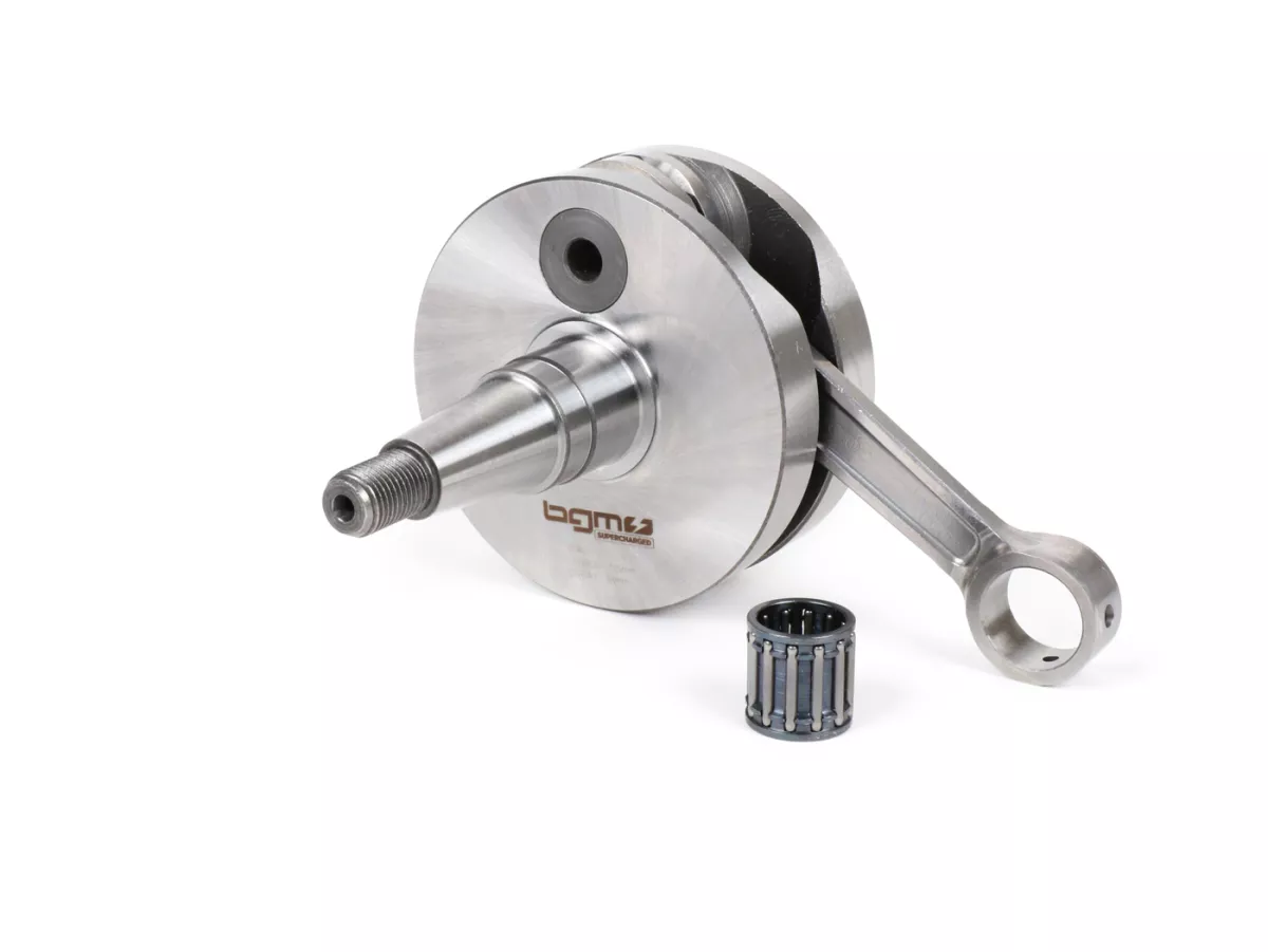 Crankshaft -BGM Pro RACING (for diaphragm intake) full cheek 54mm stroke, 105mm connecting rod- Vespa PK125 XL2, PK125 ETS (Ø 24mm cone)