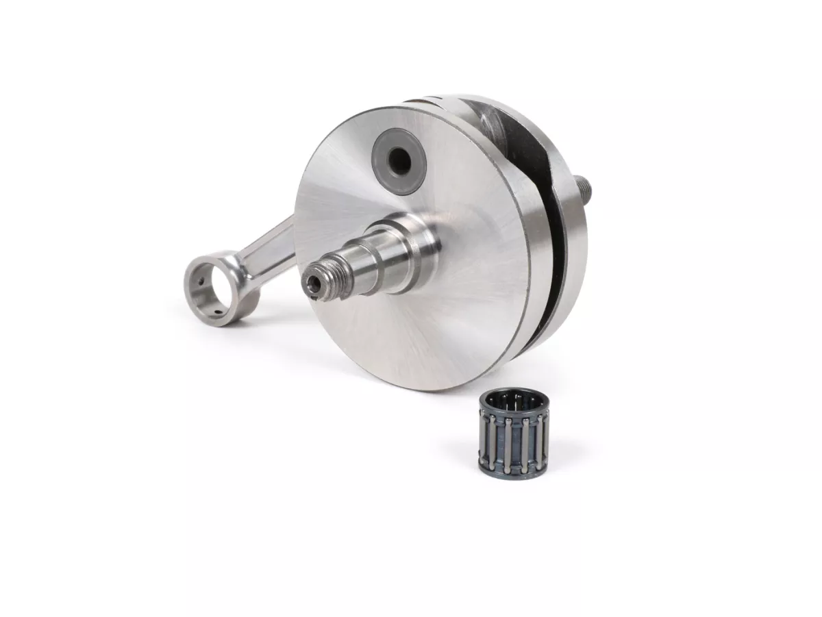 Crankshaft -BGM Pro RACING (for diaphragm intake) full cheek 54mm stroke, 105mm connecting rod- Vespa PK125 XL2, PK125 ETS (Ø 24mm cone)