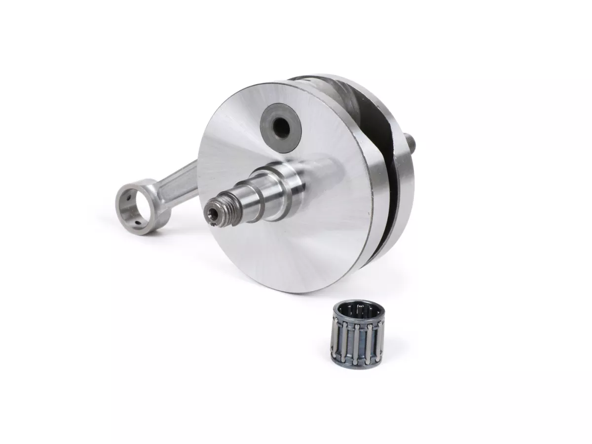 Vevaxel -BGM Pro RACING (för membranintag) full kind 51mm slaglängd, 105mm vevstake- Vespa PK125 XL2, PK125 ETS (Ø 24mm kona)