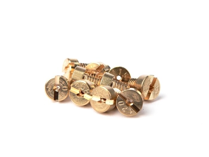 Set nosel utama -DELLORTO (tipe: 1486) 5mm- (100-122) - (100-102-105-108-108-110-112-115 -118-120)