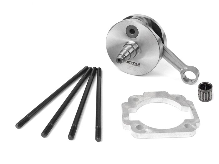 Crankshaft set -BGM Pro Racing full circle web, 54mm stroke, 105mm conrod- Vespa PK125 XL2, PK125 ETS (Ø=24mm cone)