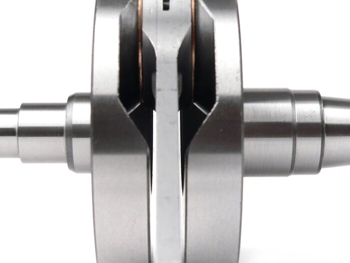 Crankshaft set -BGM Pro Racing full circle web, 54mm stroke, 105mm conrod- Vespa PK125 XL2, PK125 ETS (Ø=24mm cone)