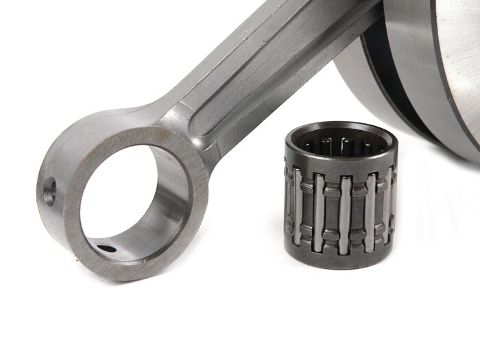 Crankshaft set -BGM Pro Racing full circle web, 51mm stroke, 105mm conrod- Vespa PK125 XL2, PK125 ETS (Ø=24mm cone)