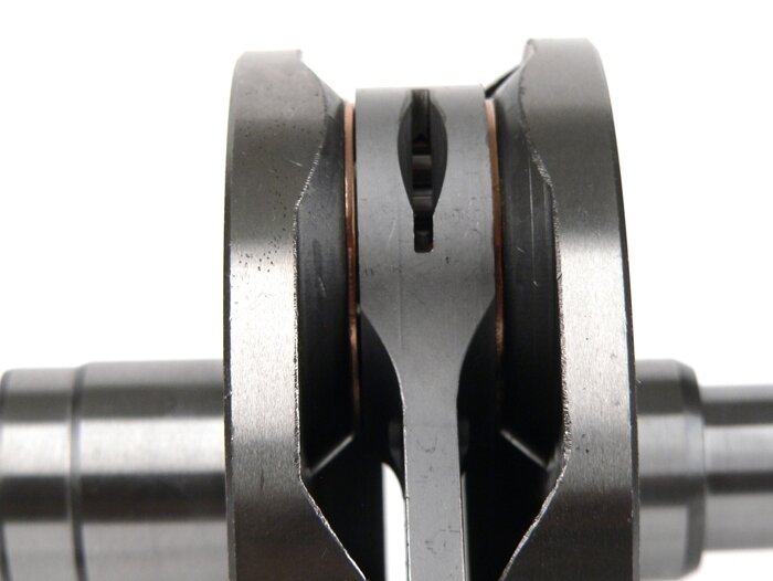 Crankshaft set -BGM Pro Racing full circle web, 51mm stroke, 105mm conrod- Vespa PK125 XL2, PK125 ETS (Ø=24mm cone)