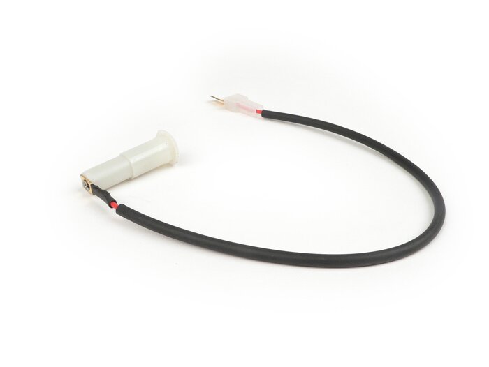 Knipperlicht connector -OEM KWALITEIT- Vespa PX80, PX125, PX150, PX200- Zijdoppen met externe vergrendeling - Ø=12.4mm, zonder kabel, aansluitstekker 4.3mm