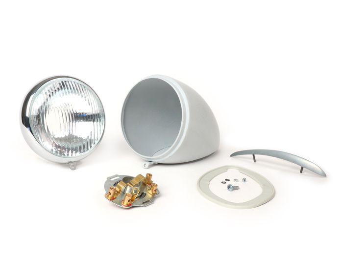 Koplamp incl. behuizing en afdichting -OEM KWALITEIT Ø105mm- Vespa Wideframe VM2, VN