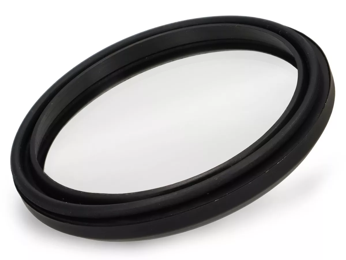 Speedo glas set -ZANGHERATTI- Vespa Ø=85mm - PX alt (till 1984) - black speedometer ring