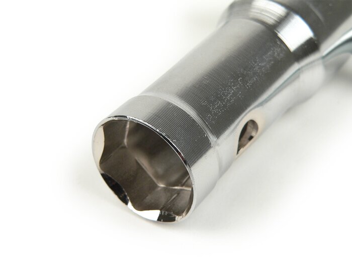 Llave de bujías -UNIVERSAL- SW18 + SW21 para bujías de 12mm + 14mm (NGK D + B)