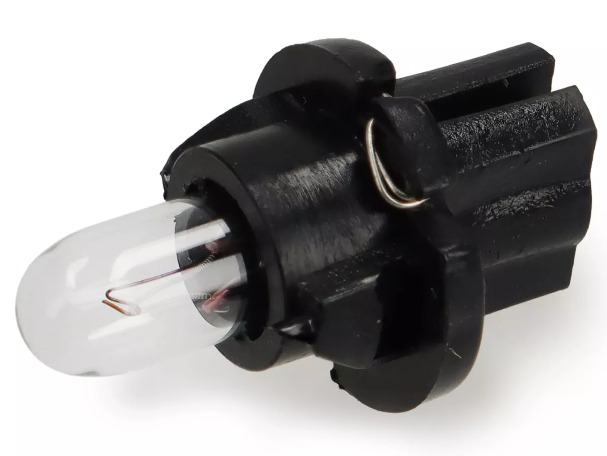 Glödlampa med sockel -PIAGGIO- W2x4,6d - 12V, 1,2W - Kontrollampa för varvräknare