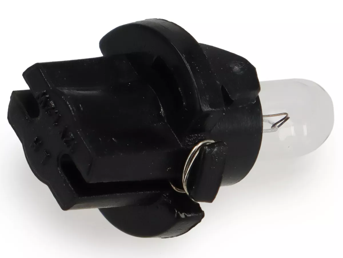 Glödlampa med sockel -PIAGGIO- W2x4,6d - 12V, 1,2W - Kontrollampa för varvräknare