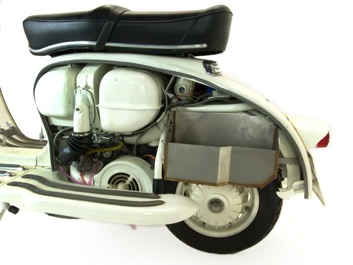 Glove box under side panel -TD-Customs- Lambretta LI (series 1-2), TV (series 1-2)