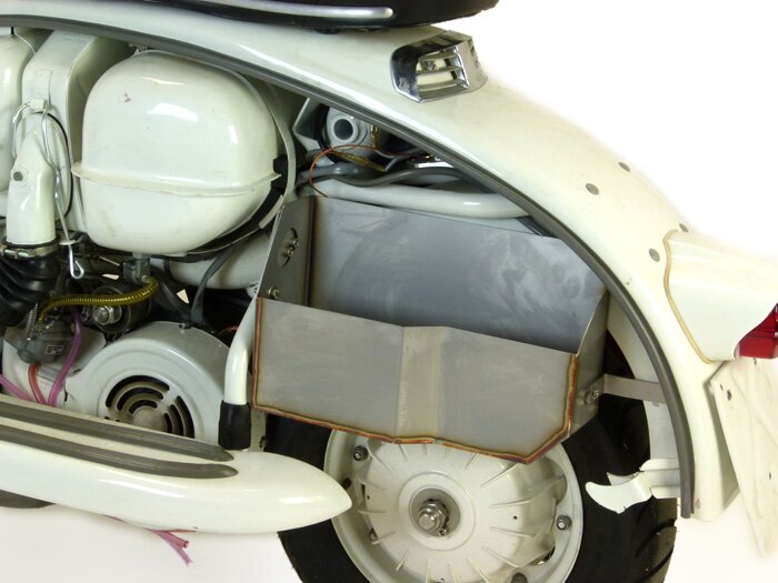 Glove box under side panel -TD-Customs- Lambretta LI (series 1-2), TV (series 1-2)
