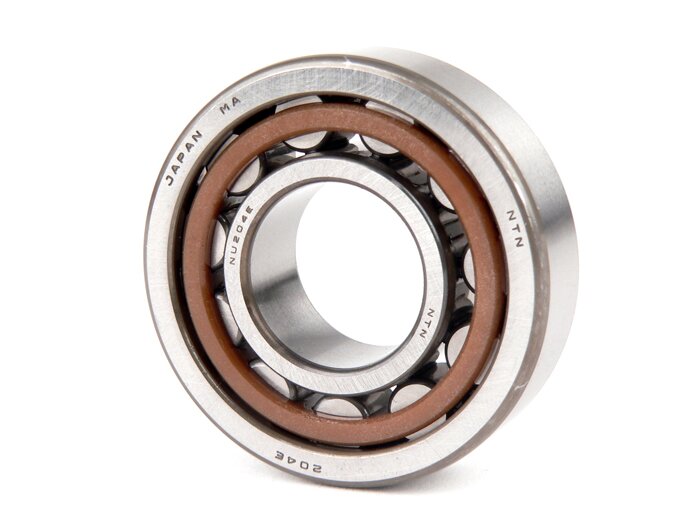 Roller bearing -NU204 ECP- (20x47x14mm) - (used for crankshaft flywheel side Vespa V50, V90, SS50, SS90, PV125, ET3, PK S, PK XL)