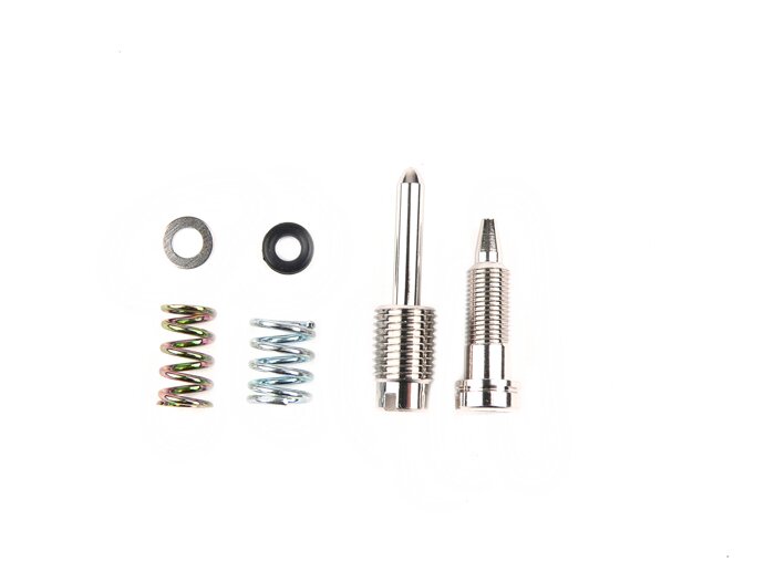 Penyetelan campuran - Set sekrup penyetelan idle - Karburator DellOrto PHBN - Choke listrik Minarelli 50 ccm)