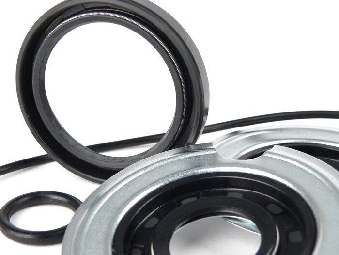 Juego de retenes para motor - CALIDAD OEM (espesor de chapa 0,8mm)- Vespa Wideframe GS150 / GS3 (VS1T a VS5T)