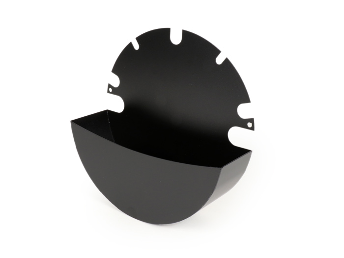 Glove box under side panel -MRP Sparewheelbox- Vespa PX, T5 125cc - black