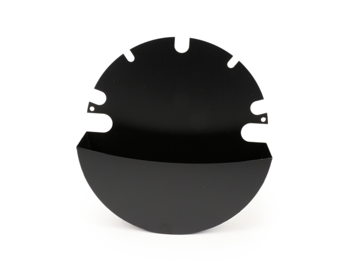Glove box under side panel -MRP Sparewheelbox- Vespa PX, T5 125cc - black