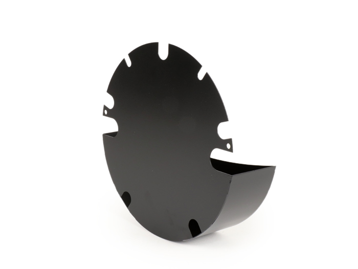 Glove box under side panel -MRP Sparewheelbox- Vespa PX, T5 125cc - black
