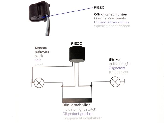 Indicator buzzer -UNIVERSAL- 6/12V