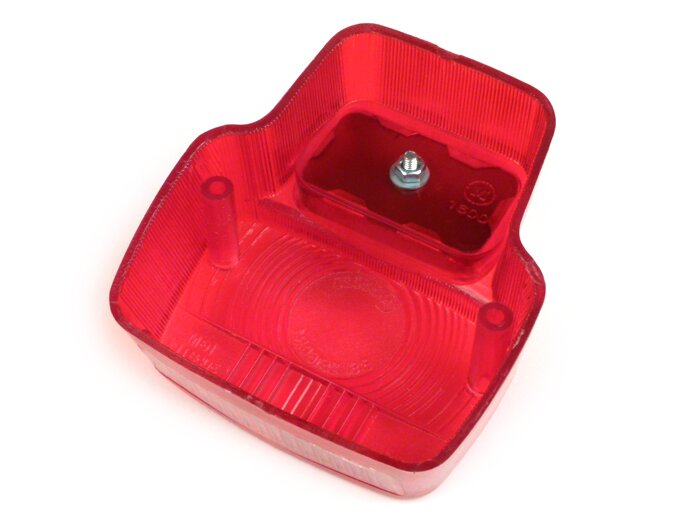 Achterlichtglas -PREMIUM, type Siem- Vespa antiek klein - rood