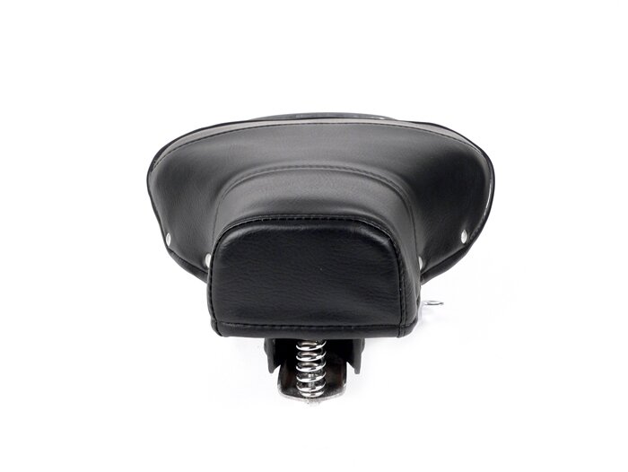 Zadel -IMPORT- Vespa VL2 tot VL3, VB1 (centrale veer) - roestvrij stalen bodemplaat