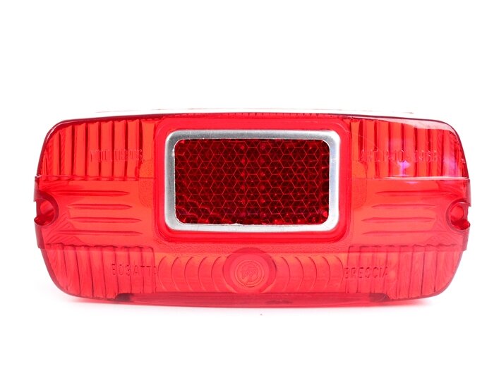 Kaca lampu belakang -BOSATTA Vintage- Lambretta LI Seri 3&2 (dari tahun 1961), LI Special, SX, TV Seri 3&2 (dari tahun 1961) - Carello tipe miring