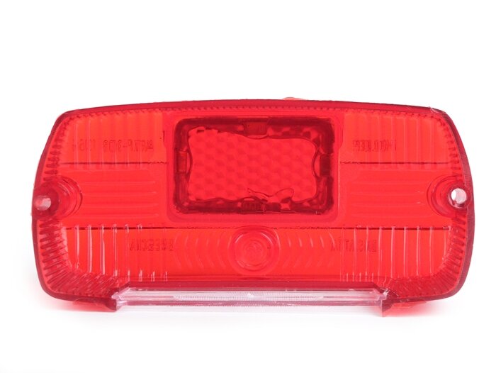 Kaca lampu belakang -BOSATTA Vintage- Lambretta LI Seri 3&2 (dari tahun 1961), LI Special, SX, TV Seri 3&2 (dari tahun 1961) - Carello tipe miring