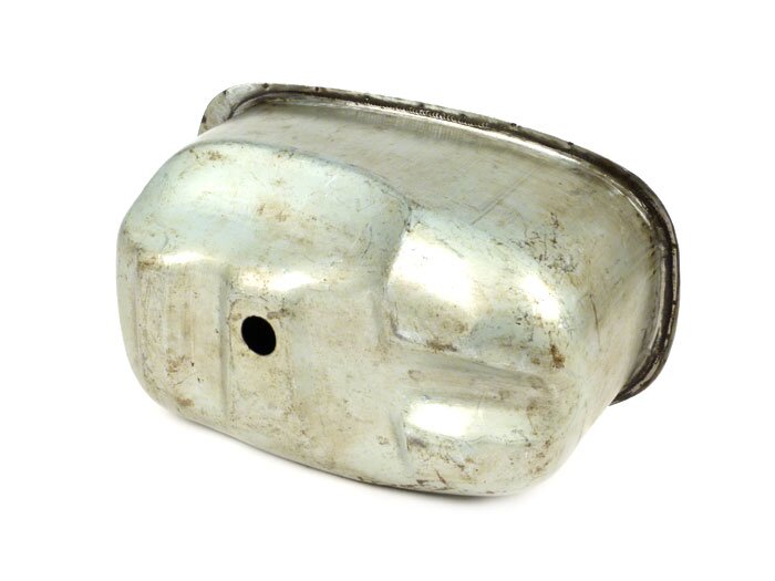 Tank -PREMIUM XXL 8.75l, oiled sheet metal, incl. hinged fuel filler cap- Vespa Largeframe PX (-1984), VNA, VNB, VBA, VBB, GL150 (VLA1T), Super, Sprint150 (VLB1T), GT125 (VNL2T), GTR125 (VNL2T), TS125 (VNL3T), Rally180 (VSD1T)