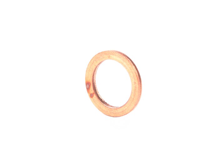Guarnizione in rame -DIN7603- 14x20x2mm - utilizzata come guarnizione per candela/capo cilindro M14 (tipo di candela NGK B, Bosch W)