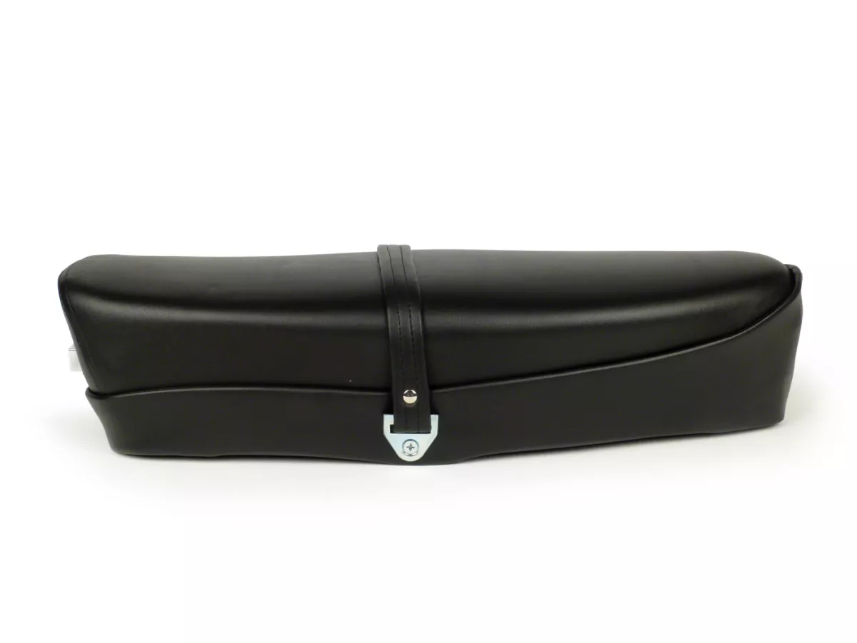 Seat -OEM QUALITY- Vespa ET3 - with lock - with Piaggio logo - black - fits also V50, 50N, V90, PV125
