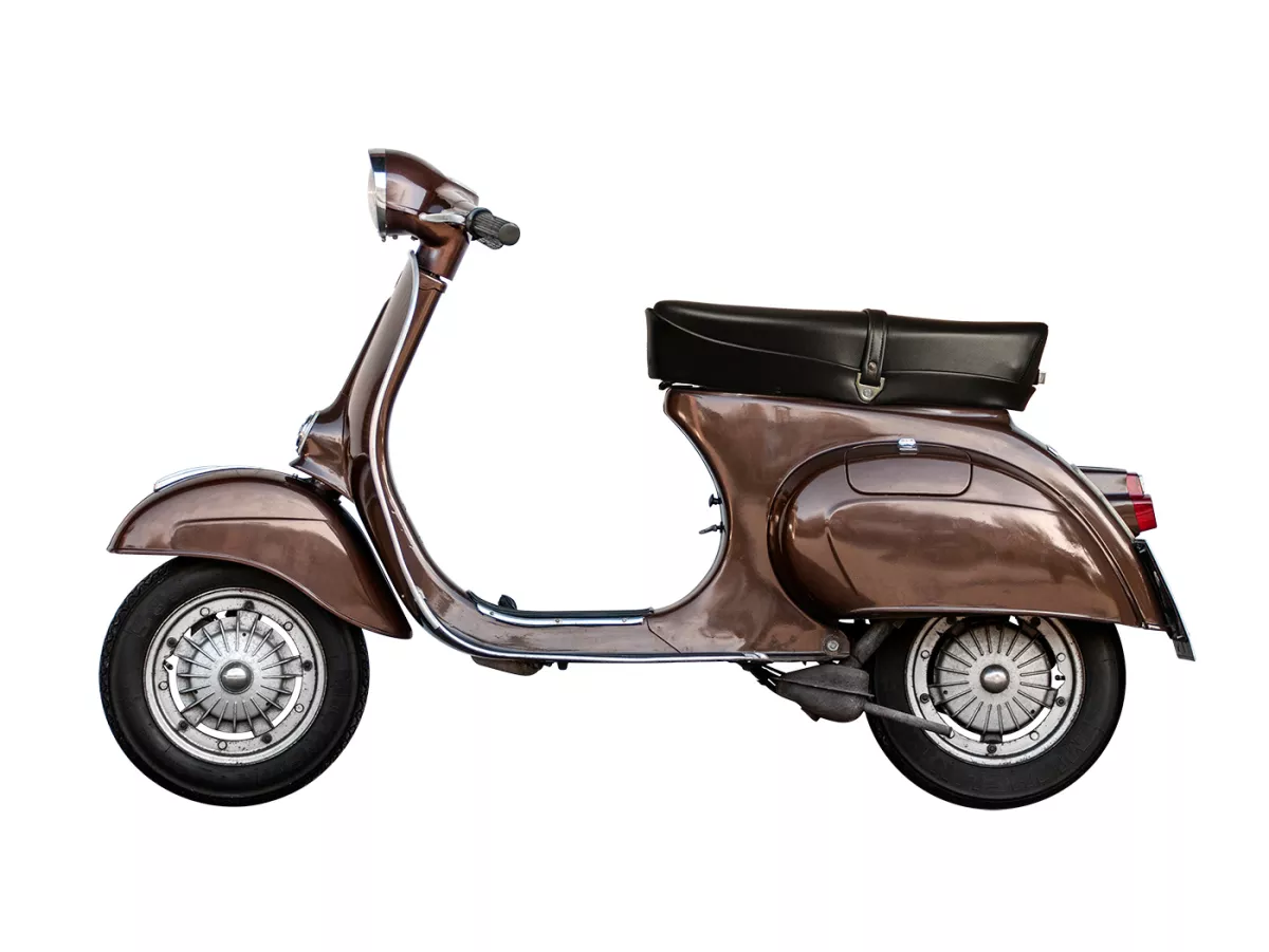 Seat -OEM QUALITY- Vespa ET3 - with lock - with Piaggio logo - black - fits also V50, 50N, V90, PV125
