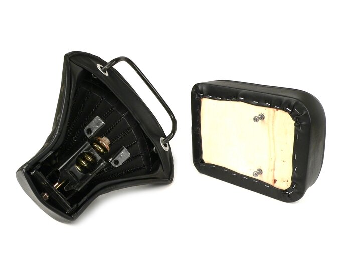 Saddle set -OEM QUALITY- Vespa VNB1T till VNB5T, VBA1T, VBB, GL - black