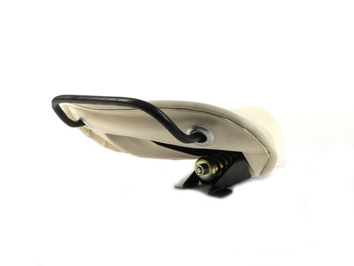 Saddle -OEM QUALITY front- large frame - with rivest on the side - creme