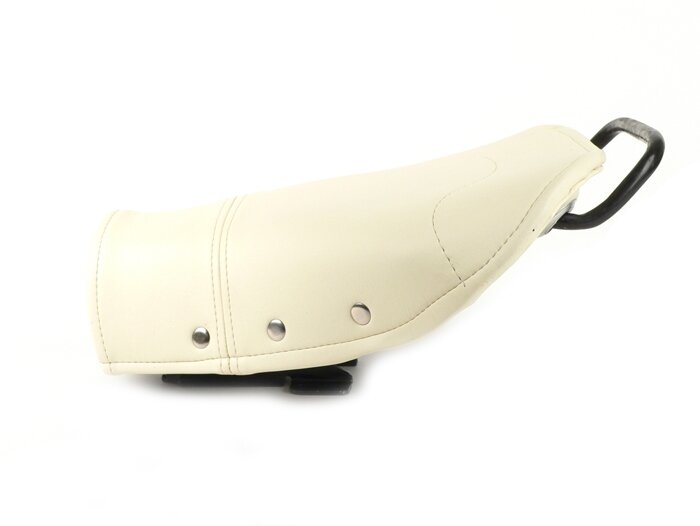 Saddle -OEM QUALITY front- large frame - with rivest on the side - creme