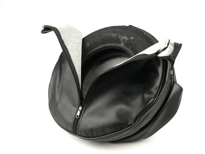Copriruota di scorta -UNIVERSALE- 3,50 - 10 - Nero, con tasca XL